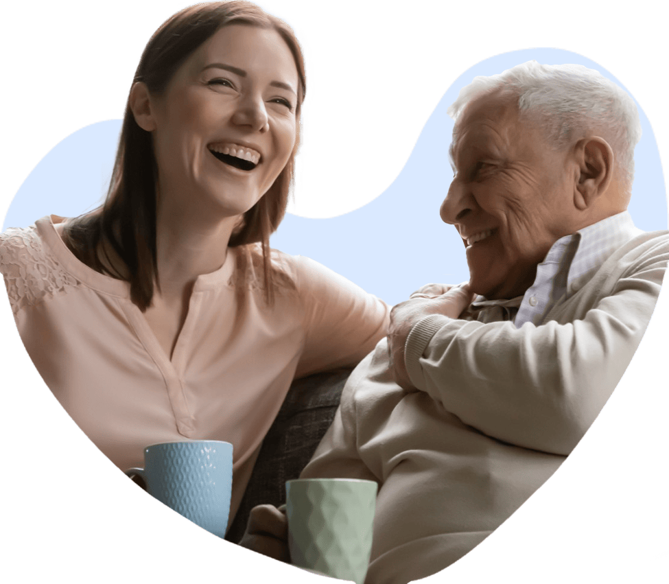 Ambulanter Pflegedienst Heimathilfe aus Wensin Betreuung in Herzform